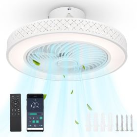 Ceiling fan light with remote control and APP control