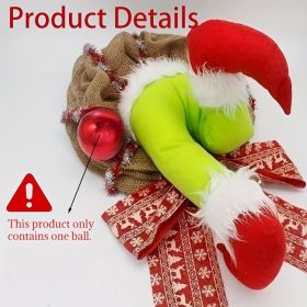 Christmas Thief Wreath Front Door Decoration Family Gathering Decoration Window Wall Indoor And Outdoor Wreath Christmas Halloween Thanksgiving G (size: 50cm/19.6in)