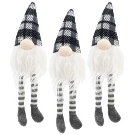 Christmas Gnomes Decorations, Christmas Table Home Ornaments for Holiday Party Gifts (material: Polyester, Color: White+gray)